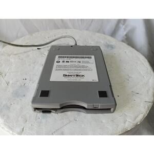 SmartDisk FDUSB-TM2 External USB 3.5" Floppy Drive PC Mac Tested Working Gray